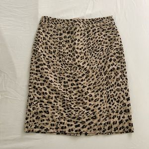 Leopard pencil skirt